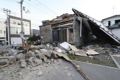 იაპონიაში მიწისძვრის შედეგად დაღუპულთა რიცხვი 62-მდე გაიზარდა