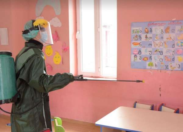 ქუთაისის საბავშვო ბაგა-ბაღებში სადეზინფექციო სამუშაოები დაიწყო