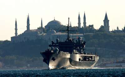 თურქეთმა შავ ზღვაში რუსული სამხედრო გემები არ გაატარა