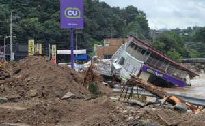 სამხრეთ კორეაში, წყალდიდობის შედეგად დაღუპულთა რაოდენობამ 18-ს მიაღწია