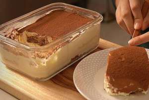 ტორტი ცხობის გარეშე - "ტირამისუს" შესანიშნავი ალტერნატივა ხელმისაწვდომი ინგრედიენტებისგან