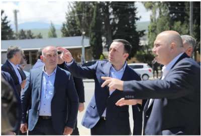 ირაკლი ღარიბაშვილმა კასპში, სახელმწიფო პროგრამა &quot;განახლებული რეგიონების“ ფარგლებში მიმდინარე სარეაბილიტაციო სამუშაოები დაათვალიერა