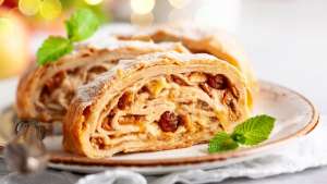 კლასიკური ვაშლის შტრუდელი &ndash; უგემრიელესი და საუცხოო დესერტი ავსტრიიდან