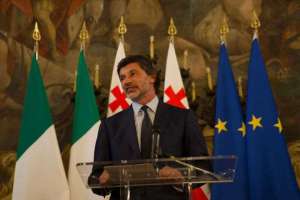 კახა კალაძე მილანში საქართველოს გენერალური საკონსულოს გახსნის ღონისძიებას დაესწრო