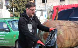 ქუთაისის საკრებულოს ინიციატივით დასუფთავების აქცია გაიმართა