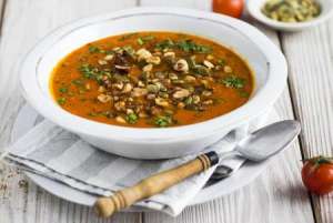 ტომატის სამარხვო წვნიანი კურკუმით