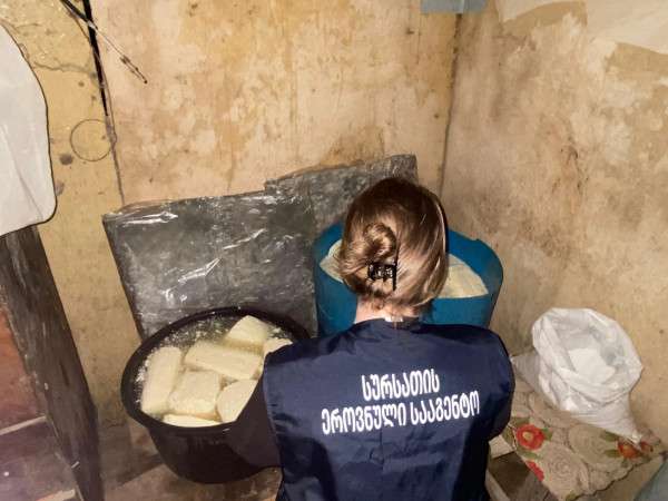 სურსათის ეროვნულმა სააგენტომ თერჯოლაში ყველის არალეგალური საწარმო გამოავლინა